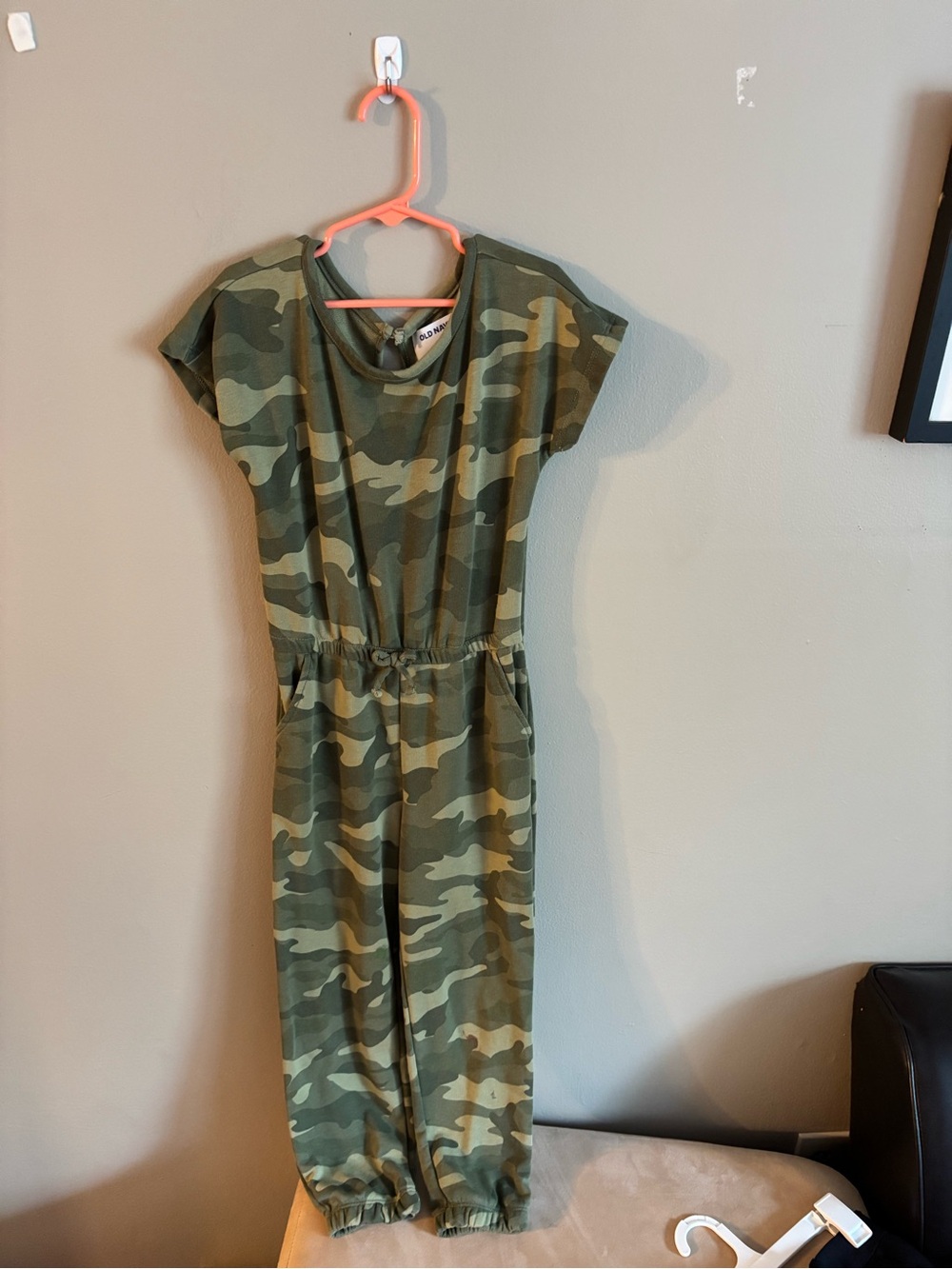 Old Navy Kids' Green Camo Pull-On Jumpsuit